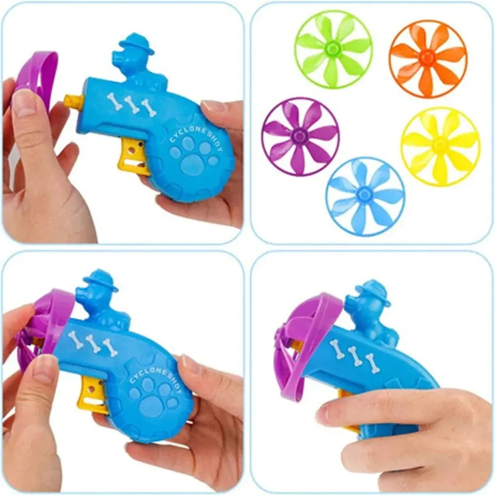 Cat Interactive Toy  Play And Fetch Flying Disc Gun