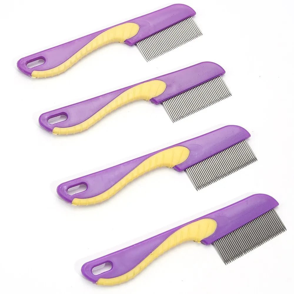 4pcs Set Pets Cleaning Hair Brush Shedding Tools