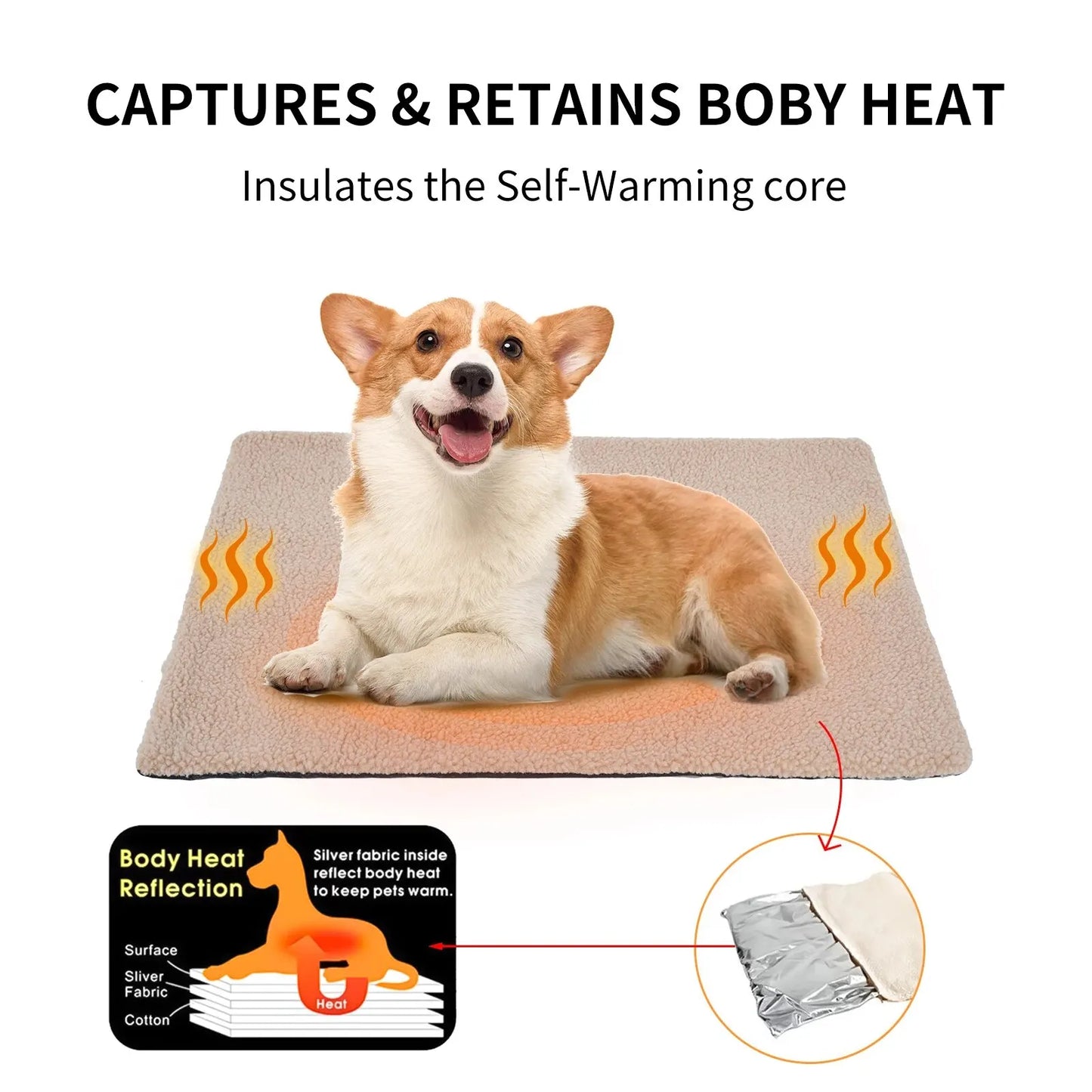 Self Heating Pet Pads Pet Blanket