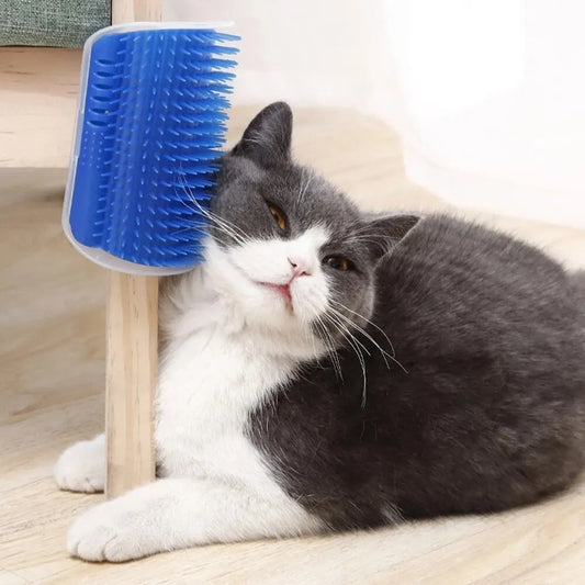 Self Groomer Comb Wall Brush Rubs Catnip The Face Tickling