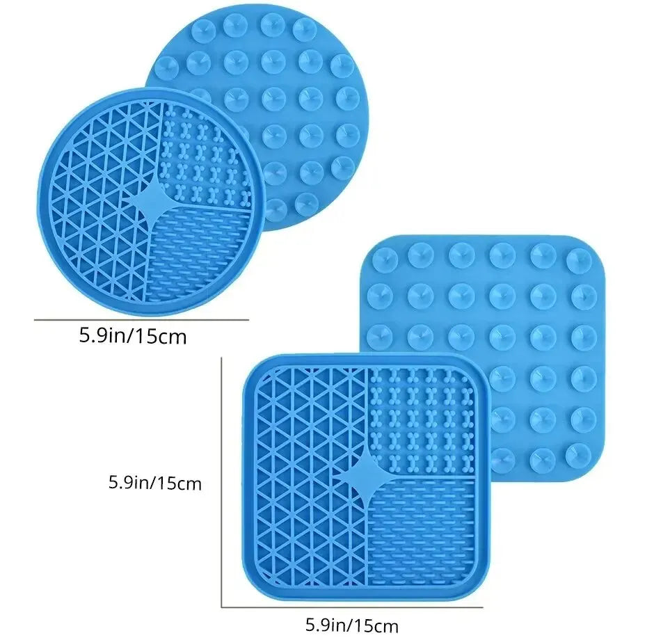 Suction Cup Slow Food Mat Silicone Pet Licking Mat