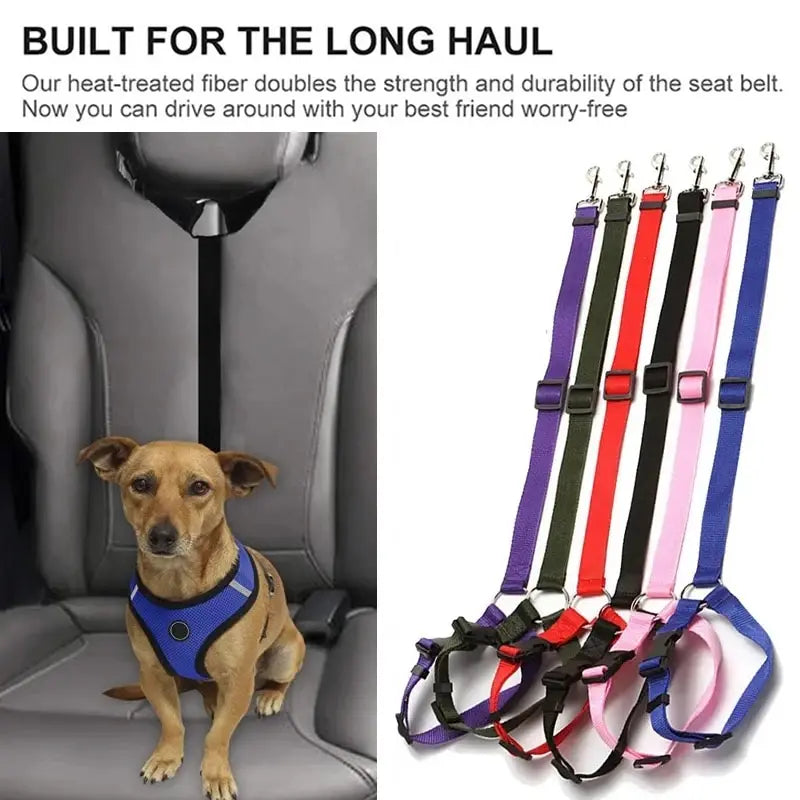 Adjustable Pet Cat Dog Car Seat Belt Harness