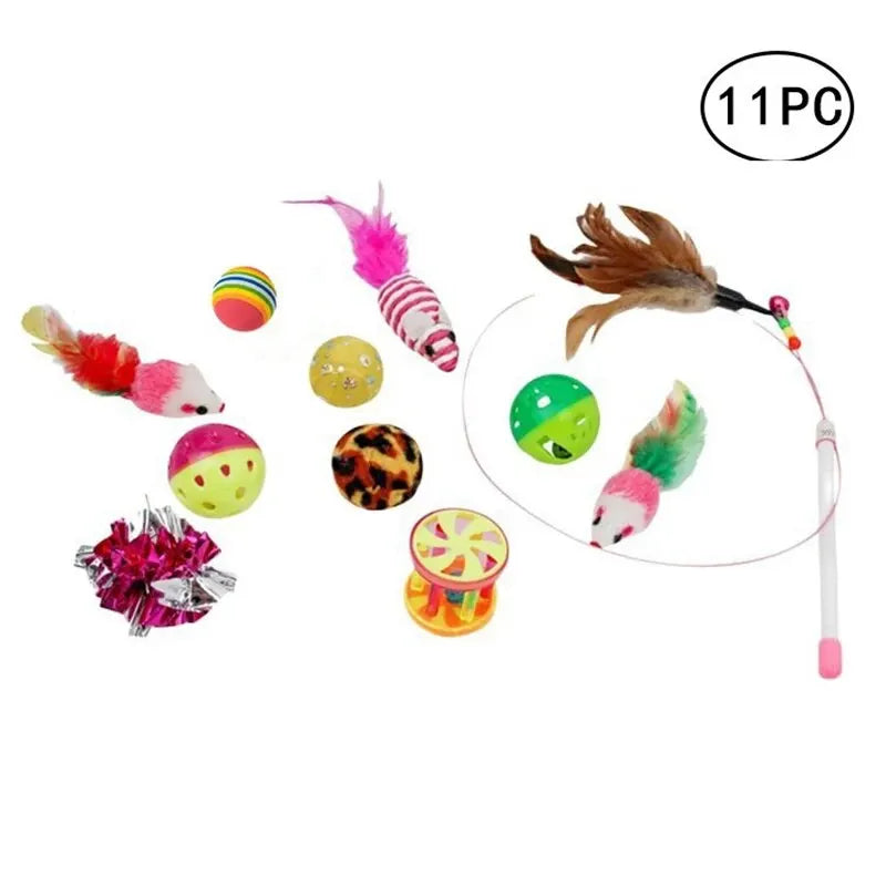 Cat Toy Combination Set Cat Toy Funny Cat Stick