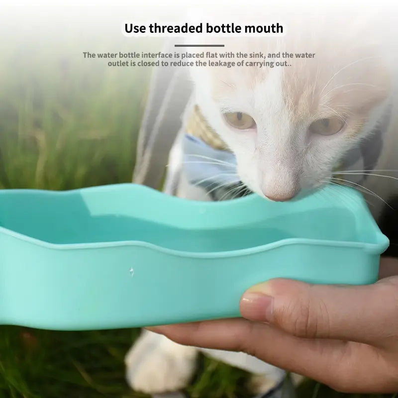 Foldable Plastic Water Bottle For Dogs Cats