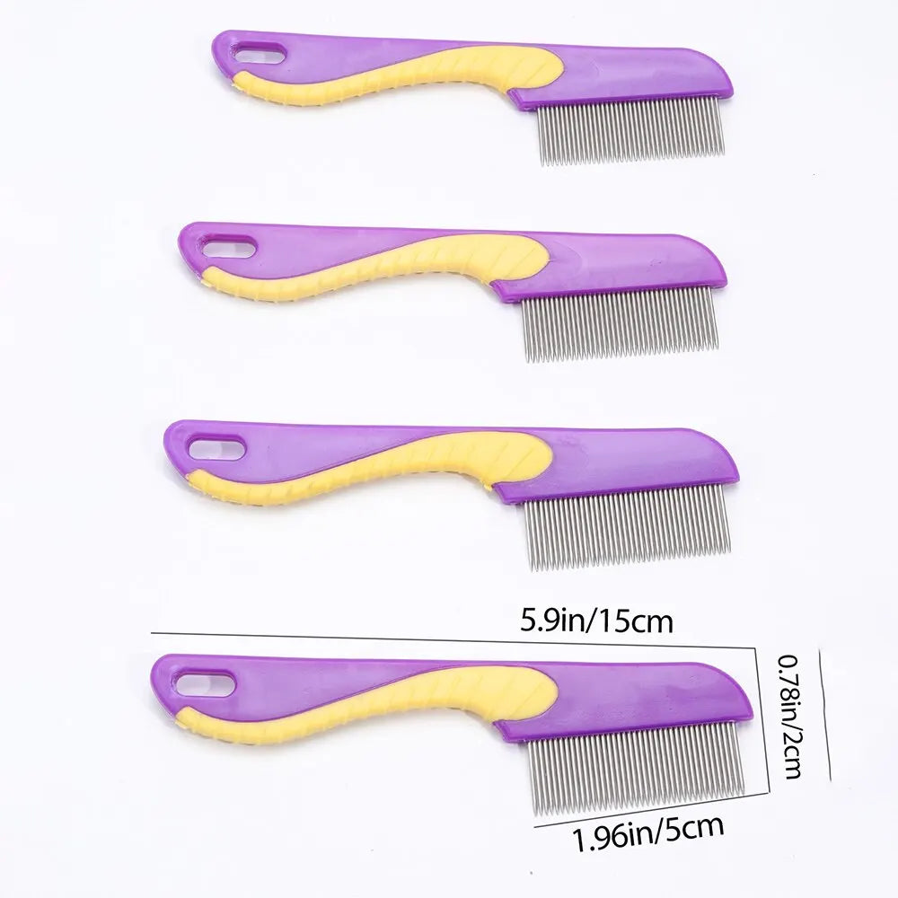 4pcs Set Pets Cleaning Hair Brush Shedding Tools