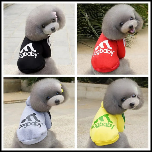 Pet Clothes Hooded Fleece Sports Two Legs Hoodie