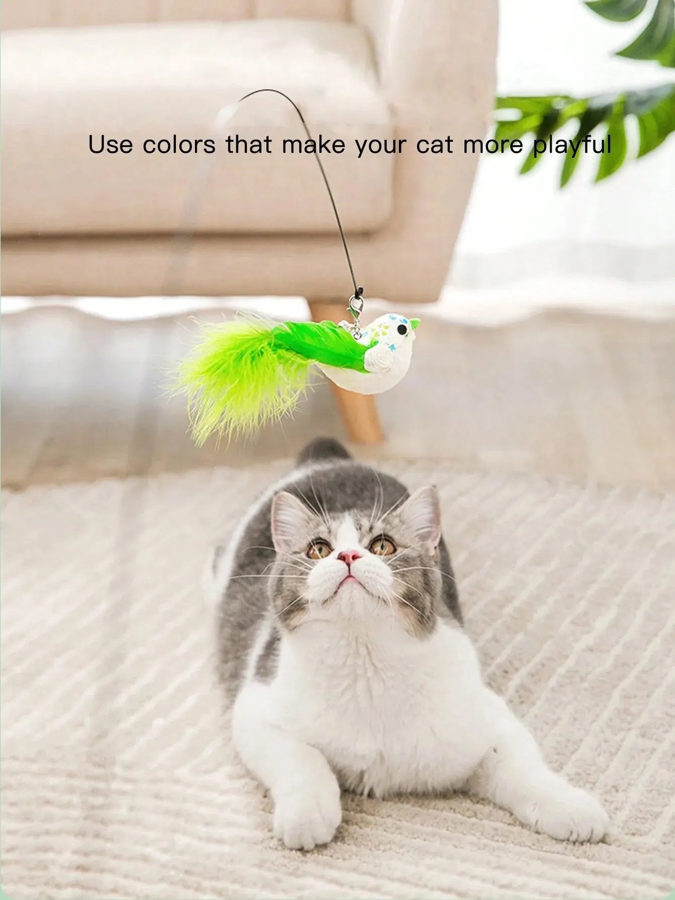 Cat Stick Self-Hi Feather Bite-Resistant