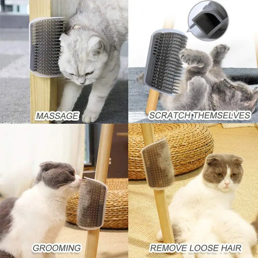 Massage Pet Brush  Corner Brush Removable